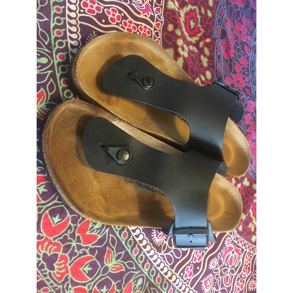 New Birkenstock Gizeh Women's Sandal  Black Size 41 size 10